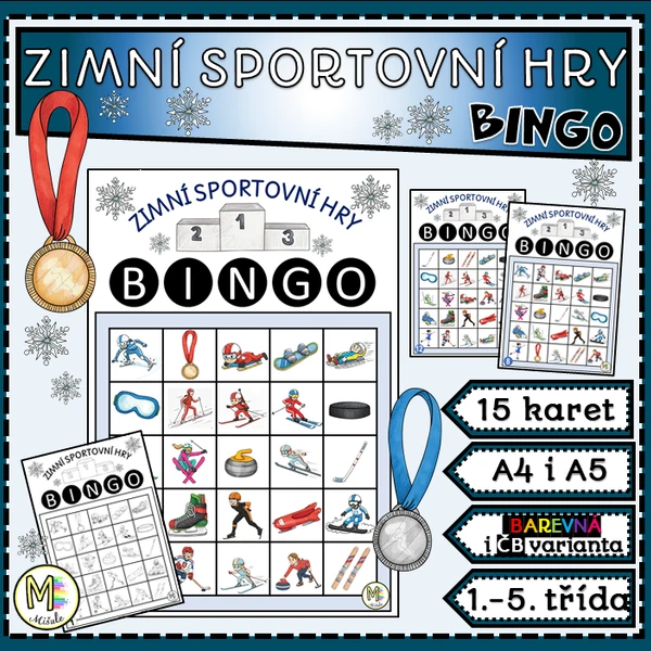 ZIMNÍ SPORTOVNÍ HRY - BINGO