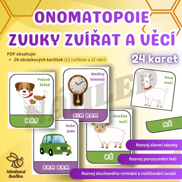Onomatopoie - zvuky zvířat a věcí