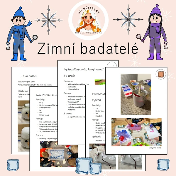 Zimní badatelé - pokusy