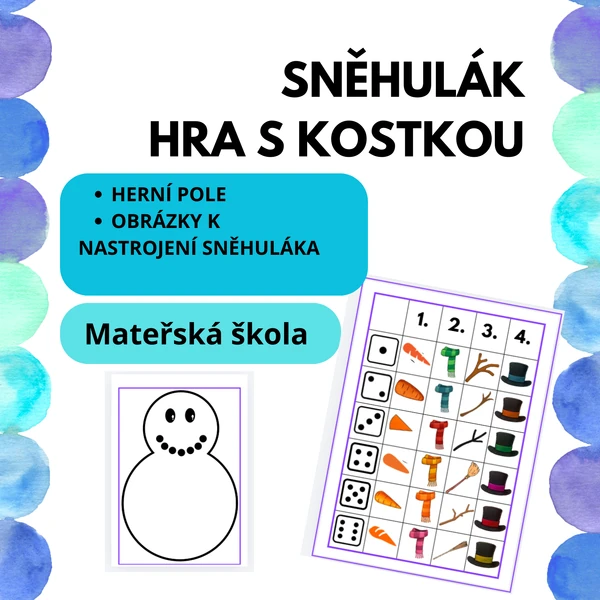 SNĚHULÁK - Hra s kostkou