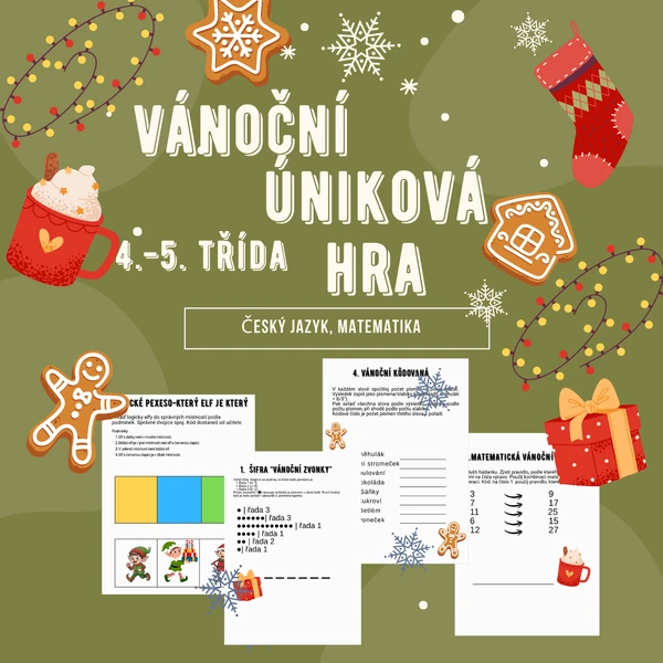 Vánoční úniková hra pro 4.- 5. třídu