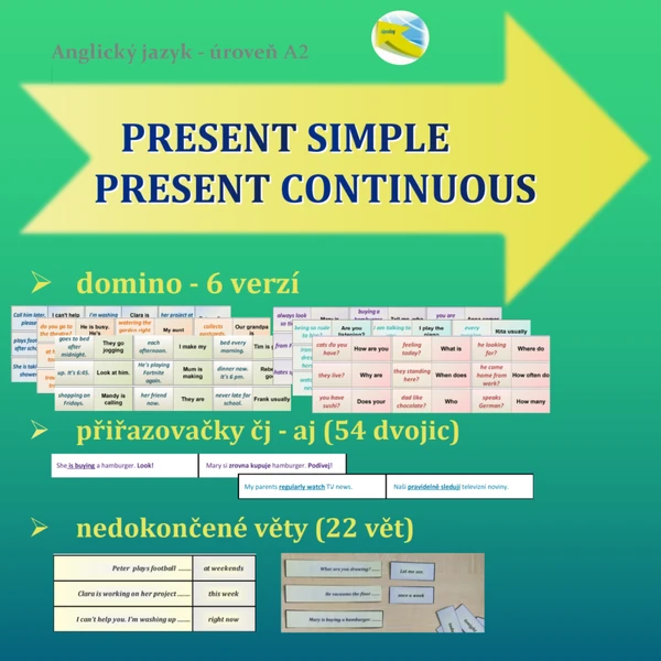 Present simple x continuous - zaměřeno na kontext a situace