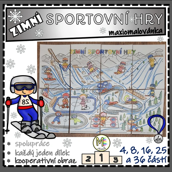 ZIMNÍ SPORTOVNÍ HRY - KOOPERATIVNÍ OBRAZ