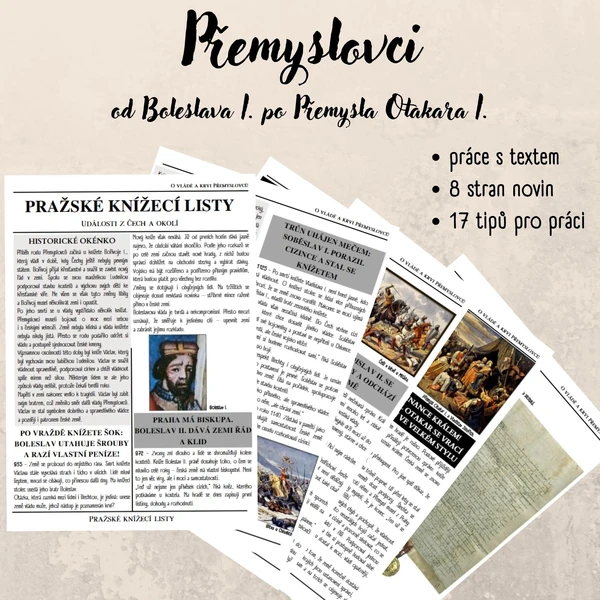 Přemyslovci - Boleslav I. až Přemysl Otakar I. - noviny