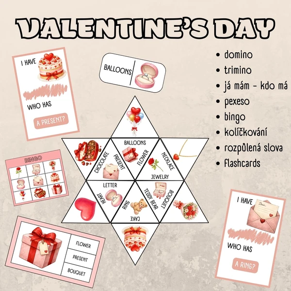Valentine's day - soubor aktivit