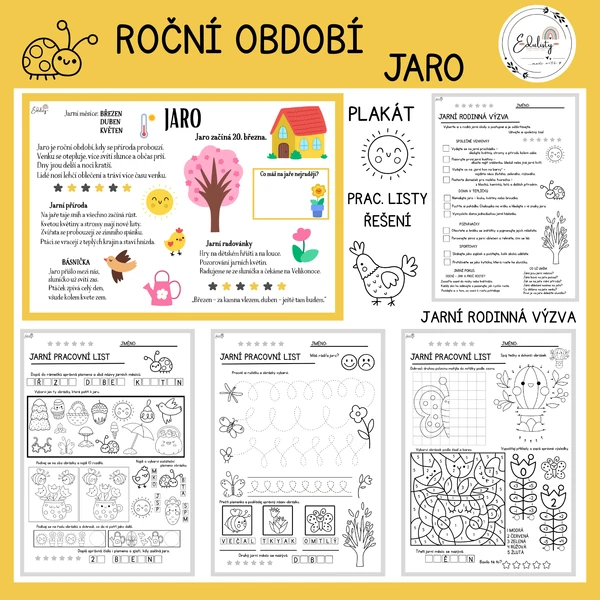 Jarní období – výukový materiál