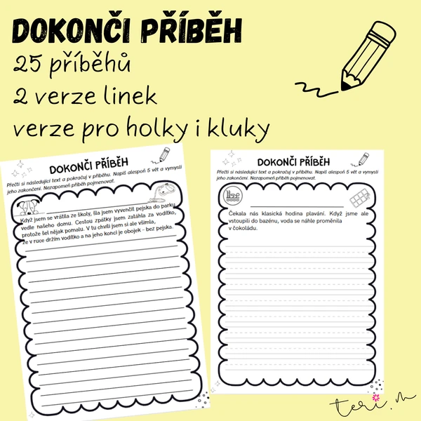 DOKONČI PŘÍBĚH – tvůrčí psaní pro 1. stupeň