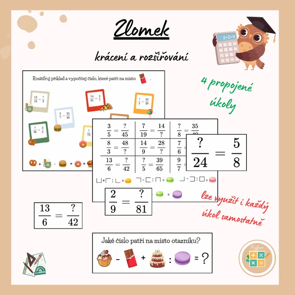 ZLOMEK - krácení a rozšiřování