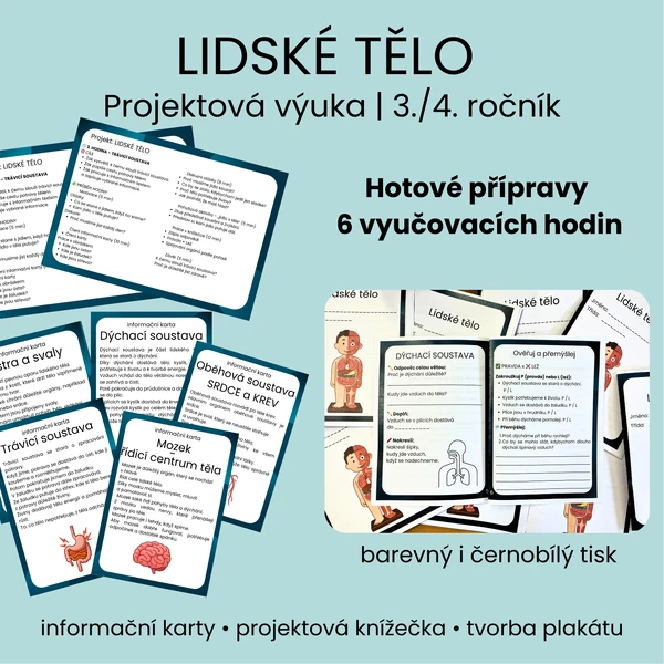 Projekt - LIDSKÉ TĚLO (6 vyučovacích hodin)