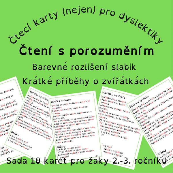 Čtení s porozuměním – slabikované texty (2.–3. ročník)