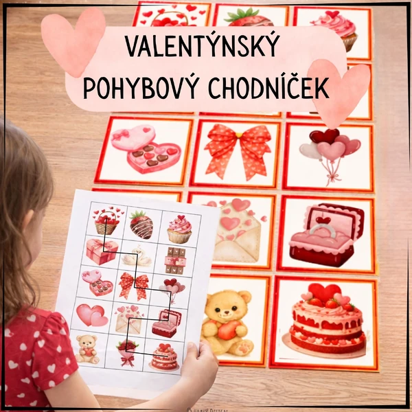 Valentýnský pohybový chodníček