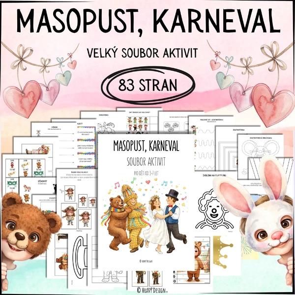 Masopust, karneval - velký soubor aktivit