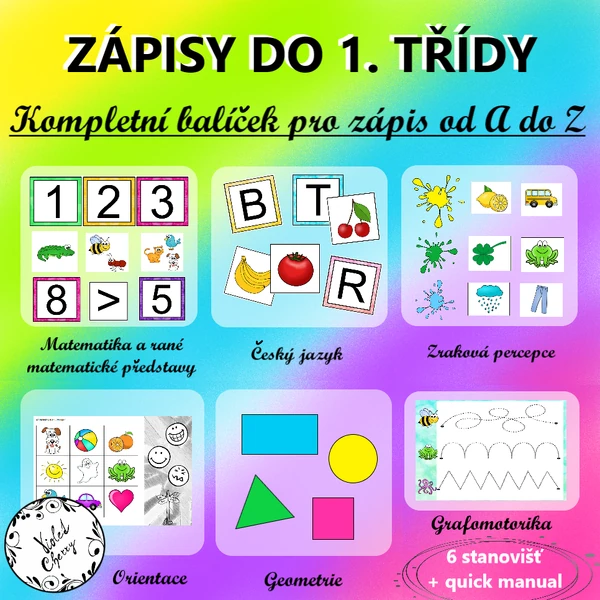Zápis do 1. třídy - kompletní balíček pro předškoláky