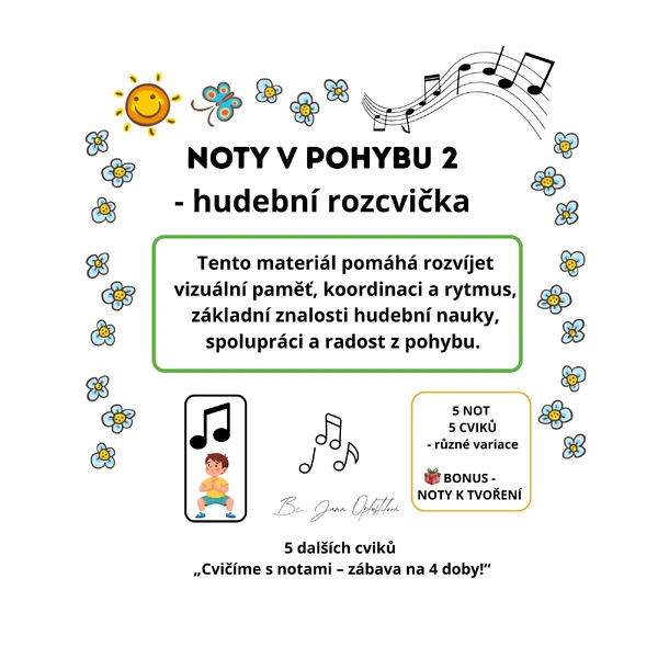 Cvičíme s notami 2 - zábava na 4 doby!