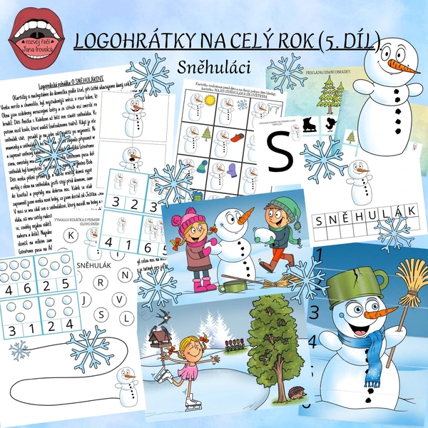 LOGOHRÁTKY NA CELÝ ROK: 5. DÍL (Sněhuláci)