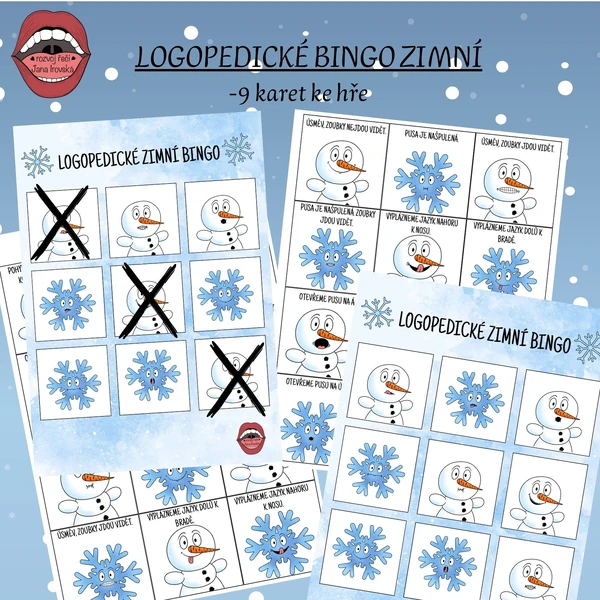 LOGOPEDICKÉ BINGO ZIMNÍ