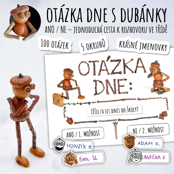 Otázka dne s dubánky: ANO / NE – jednoduchá cesta k rozhovoru ve třídě