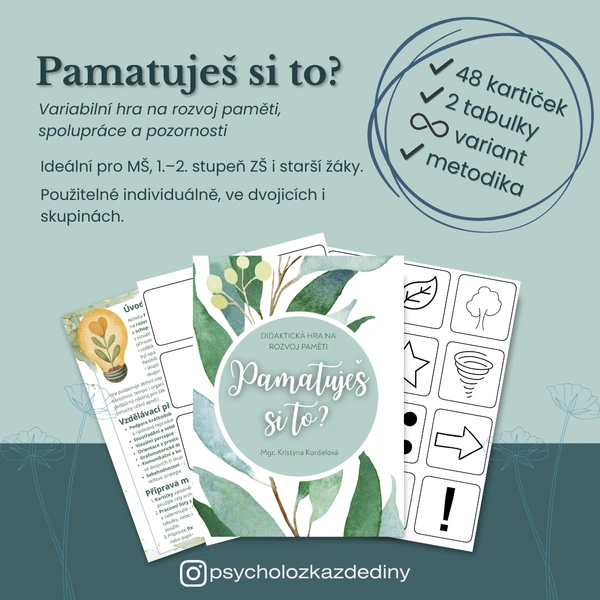 Pamatuješ si to? - hra pro rozvoj paměti