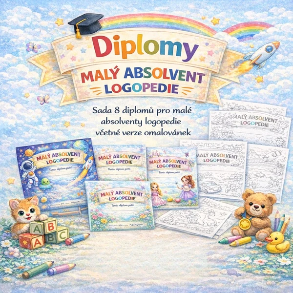 Diplomy - Malý absolvent logopedie