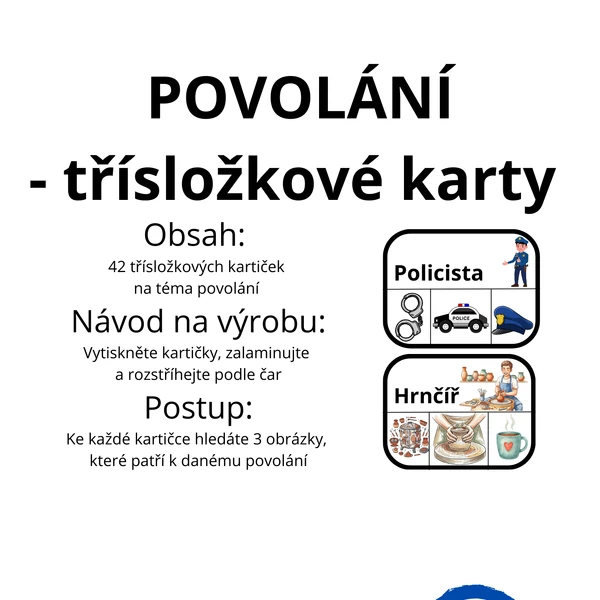 Povolání - kartičky