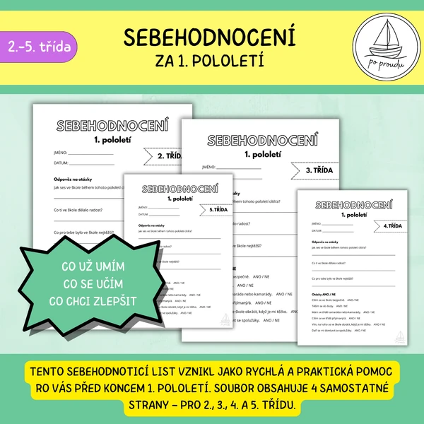 Sebehodnocení za 1. pololetí (2.-5. třída)