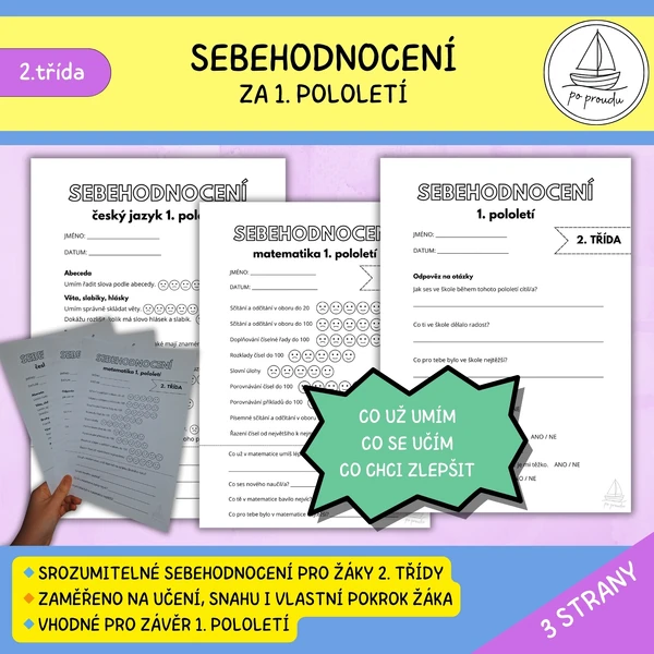 Sebehodnocení – 1. pololetí | 2. třída