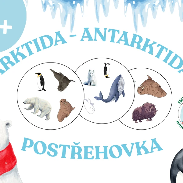 Postřehovka pro nejmenší- Arktida a Antarktida
