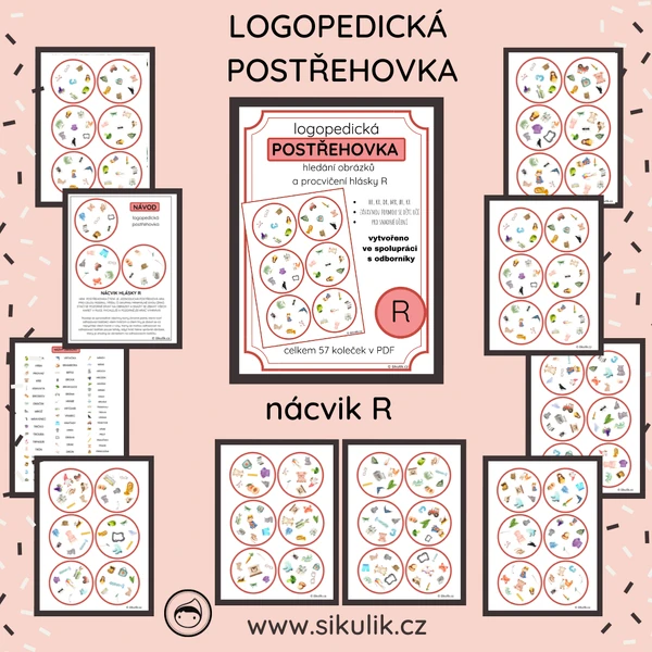 Logopedická postřehovka nácvik R