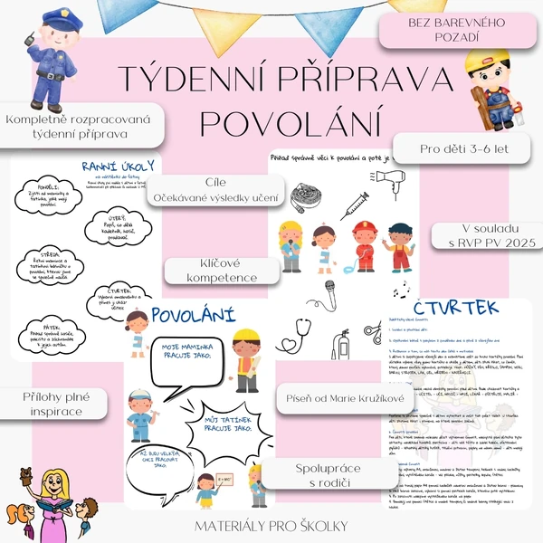 Týdenní příprava - Povolání (bez barevného pozadí)