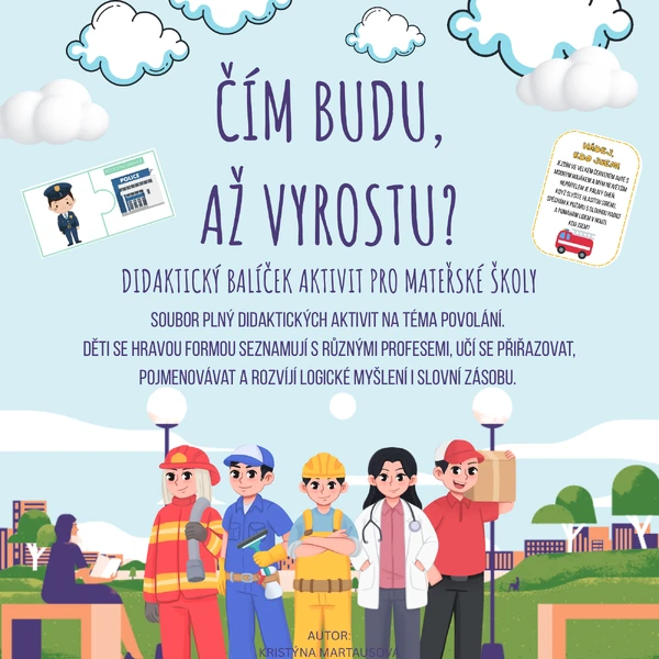 Čím budu, až vyrostu? - Balíček didaktických aktivit 