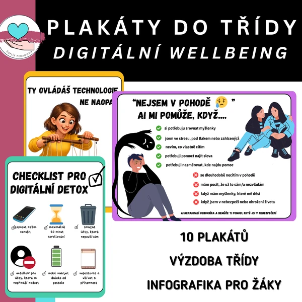 Plakáty do třídy (digitální wellbeing) 