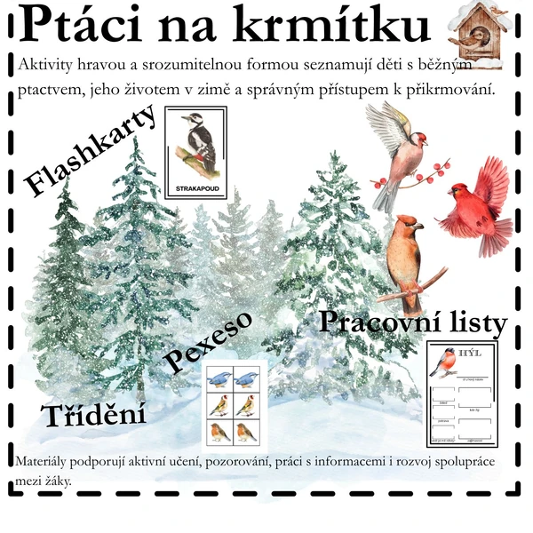 Ptáci na krmítku