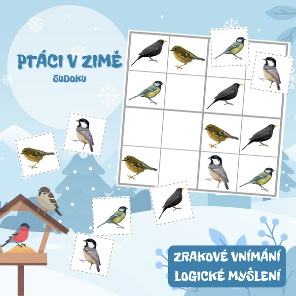 PTÁCI V ZIMĚ - sudoku