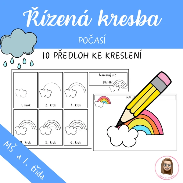 POČASÍ - řízená kresba