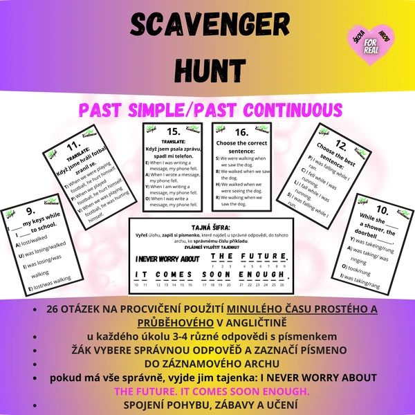 Scavenger Hunt - Past simple/continuous