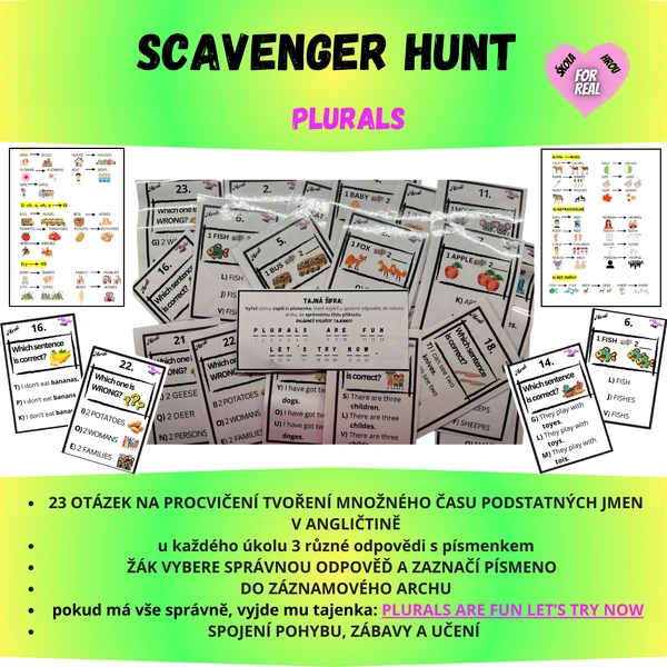 Scavenger Hunt - Plurals