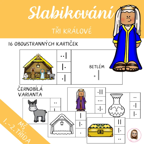 TŘI KRÁLOVÉ - slabikování