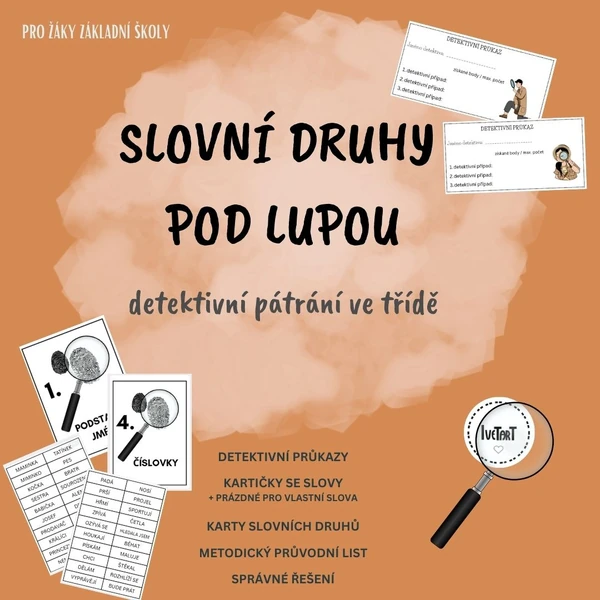 Slovní druhy pod lupou - Detektivní pátrání ve třídě