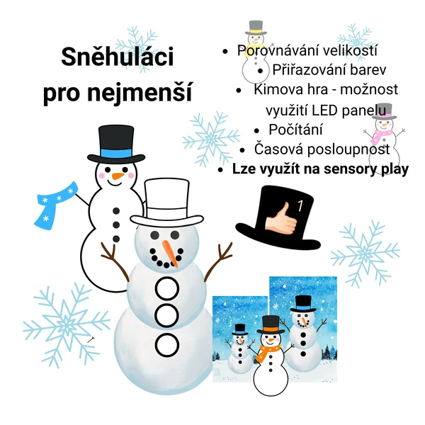 Sněhuláci pro nejmenší