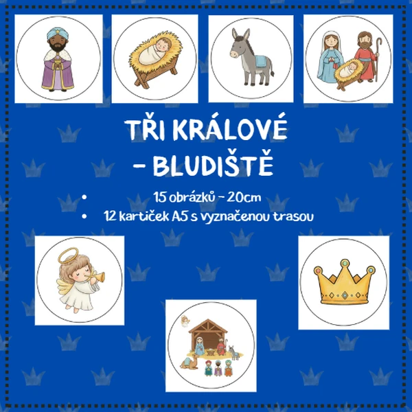 TŘI KRÁLOVÉ - obrázkové bludiště