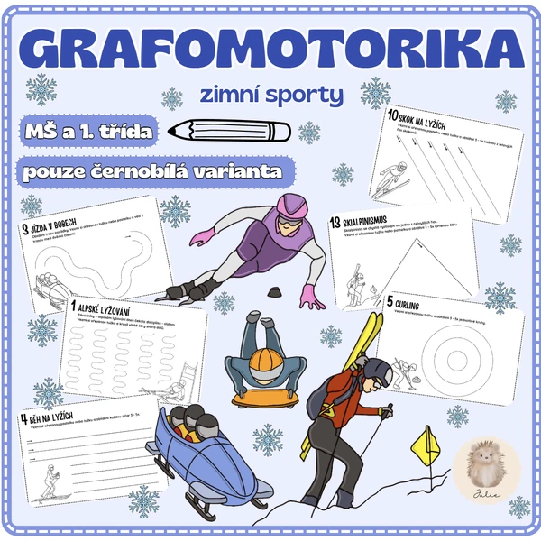 GRAFOMOTORIKA - zimní sporty