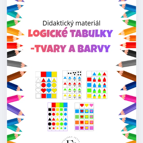 Logické tabulky - tvary a barvy