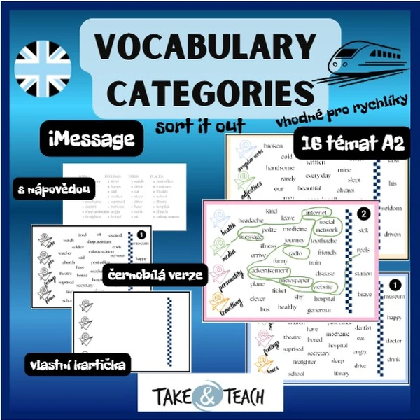 VOCABULARY - SLOVÍČKA - CATEGORIES A2