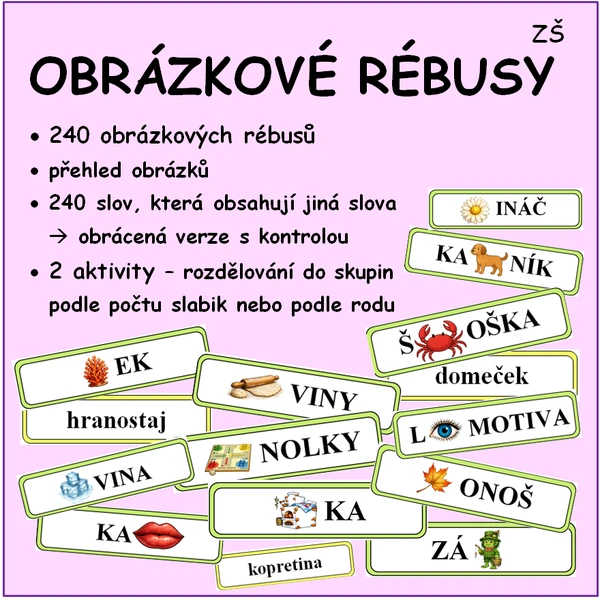 OBRÁZKOVÉ RÉBUSY