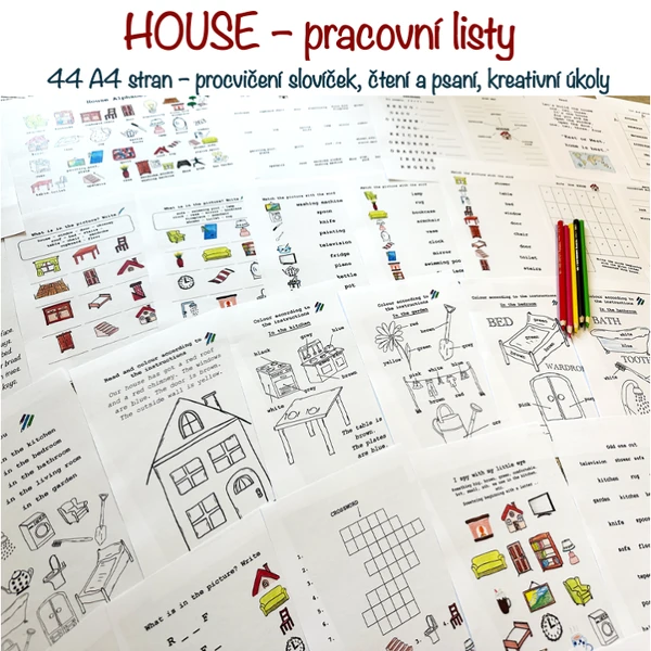House - pracovní listy