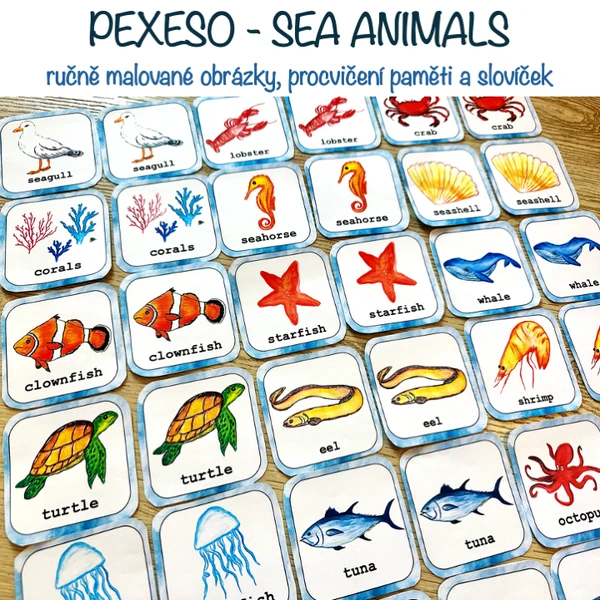 Pexeso - Sea Animals