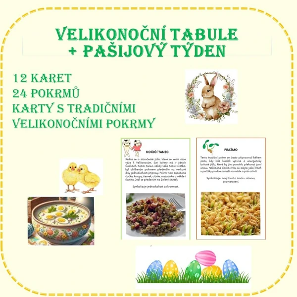 VELIKONOČNÍ TABULE A PAŠIJOVÝ TÝDEN - CO SE DŘÍVE JEDLO O VELIKONOCÍCH