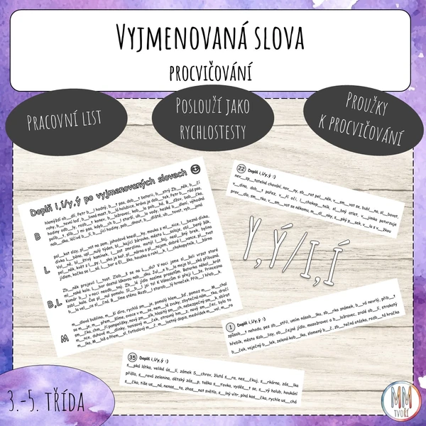 Vyjmenovaná slova - procvičování