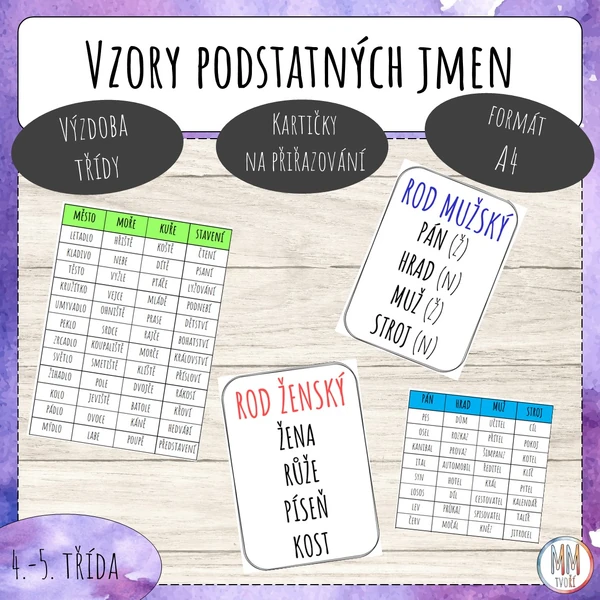 Vzory podstatných jmen