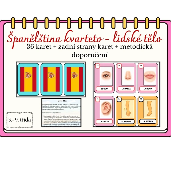 Španělština: kvarteto - lidské tělo
